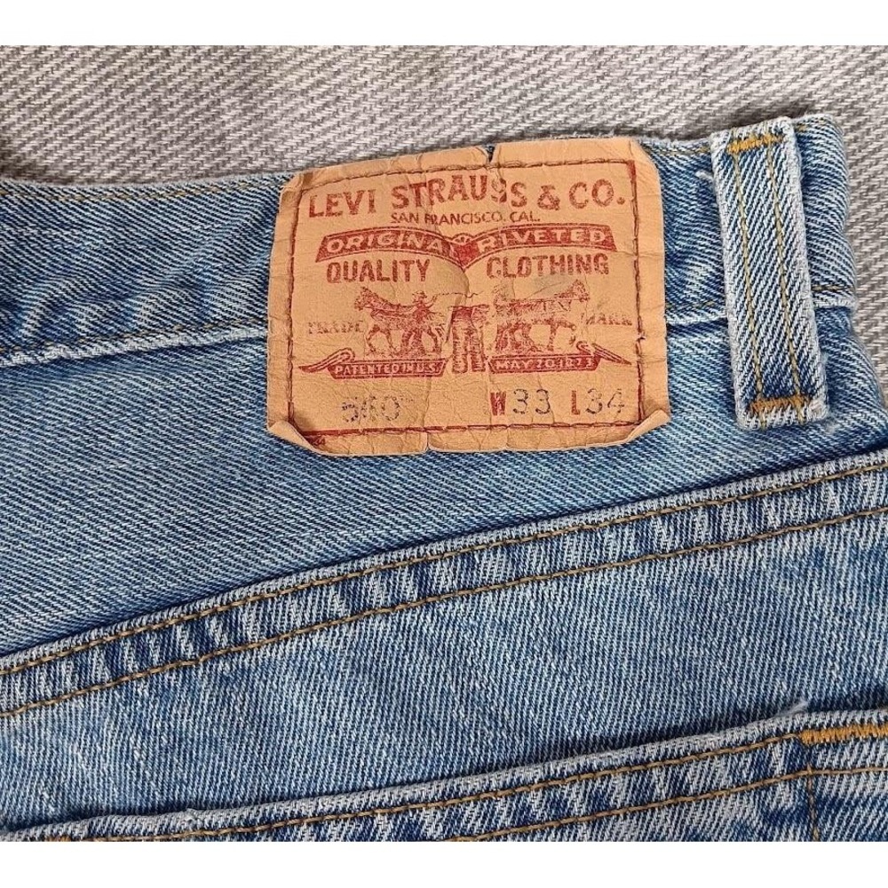 Levis 560 Jeans Mens 33x34 Blue Comfort Fit Relaxed Tapered Leg Denim Y2k